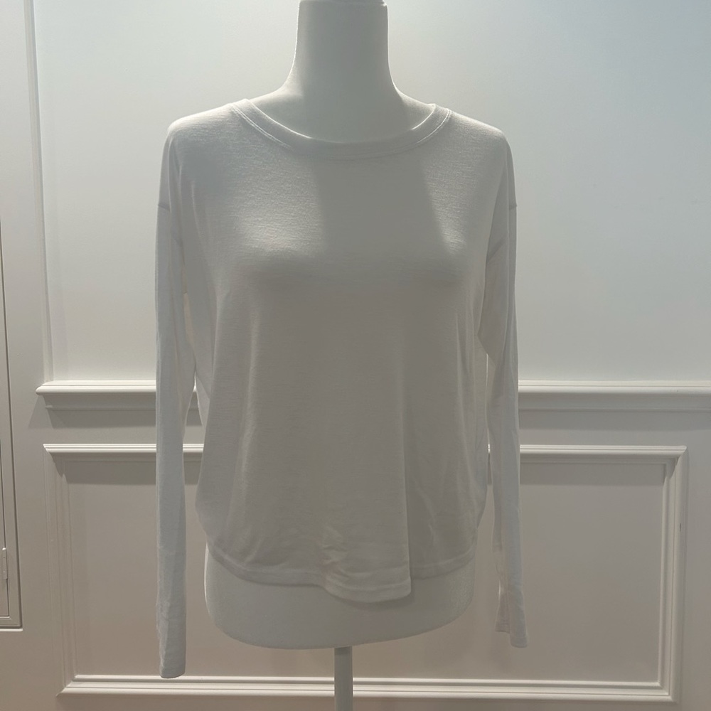 White Athleta backless T size XS